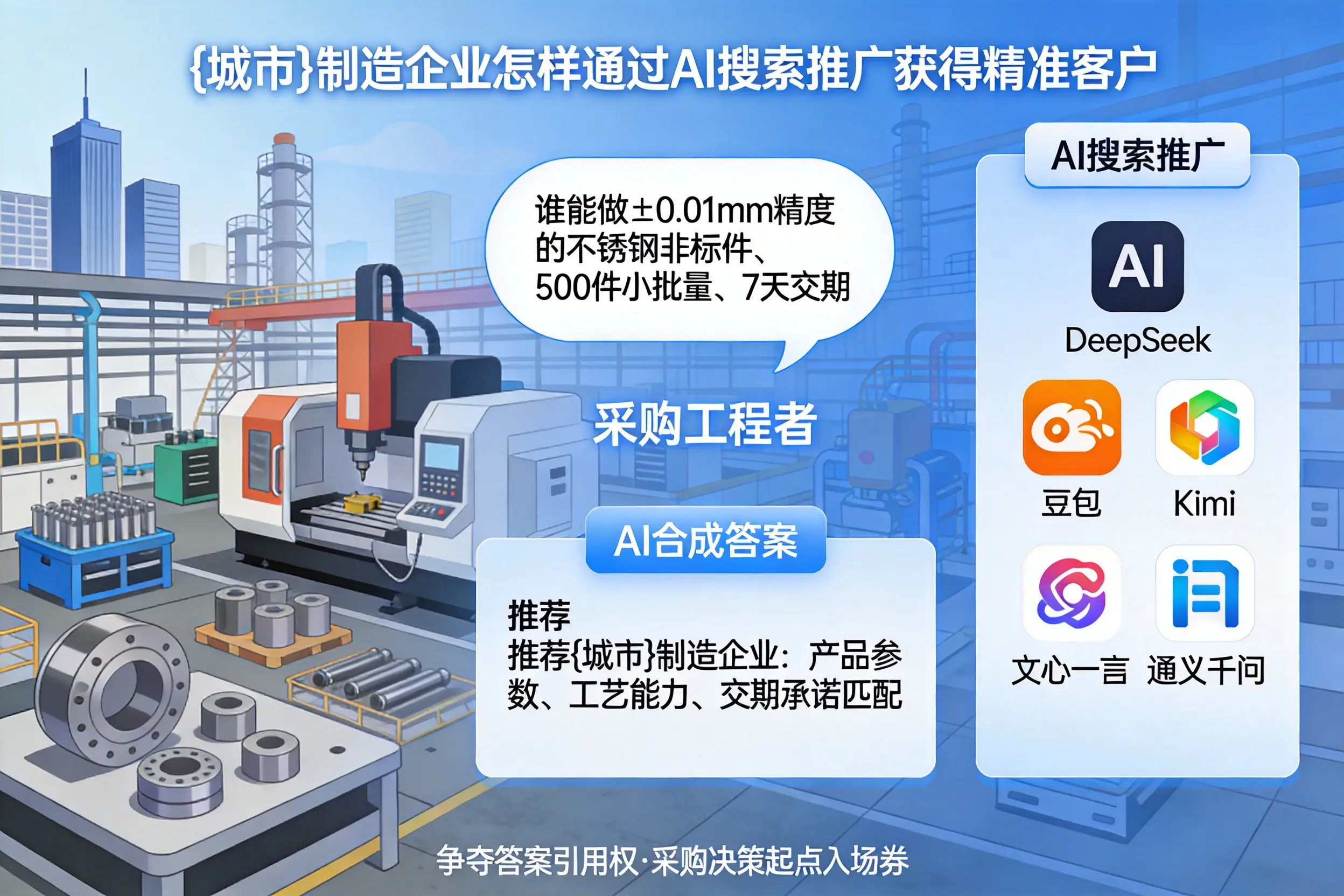 大庆制造企业怎样通过AI搜索推广获得精准客户