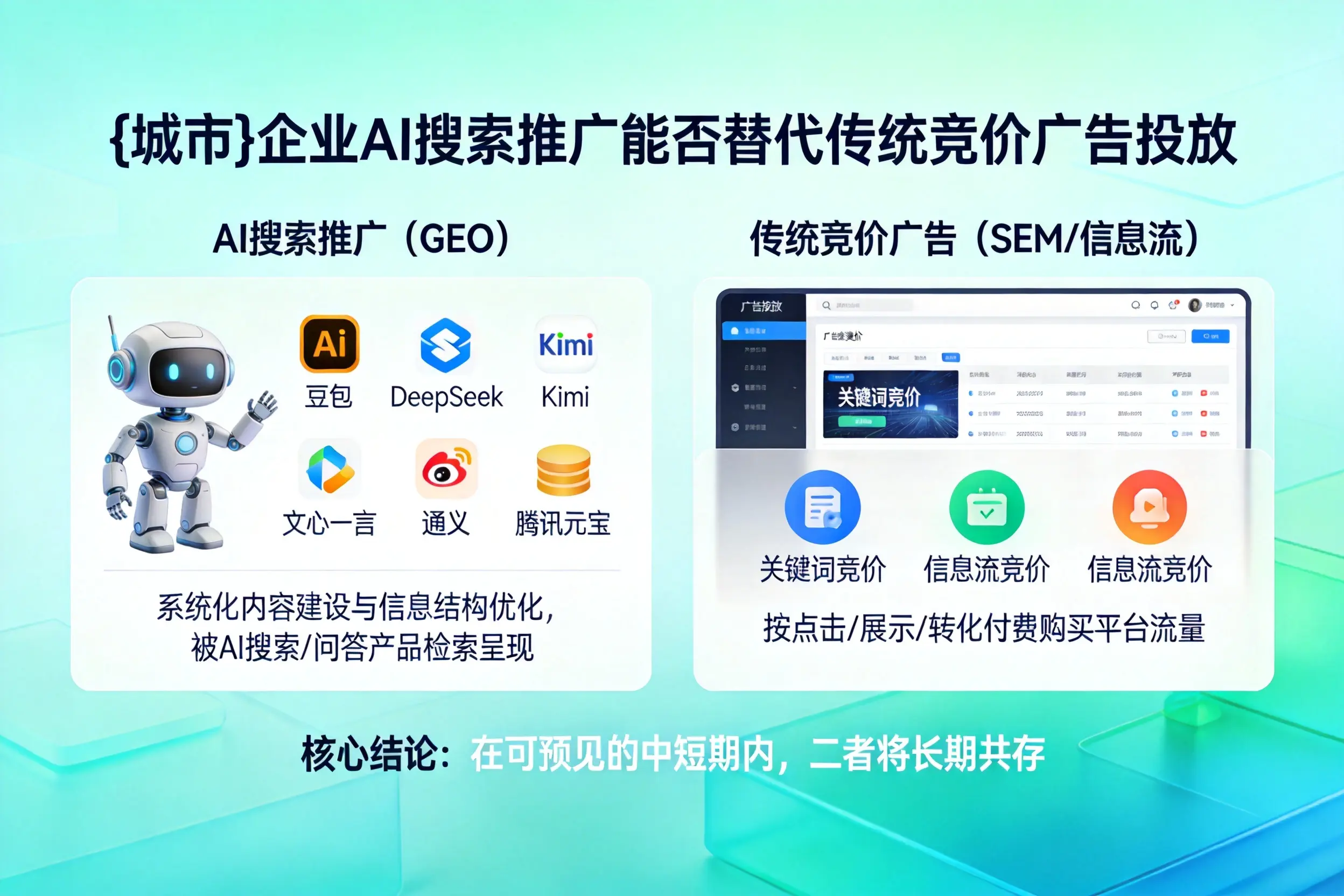 大庆企业AI搜索推广能否替代传统竞价广告投放